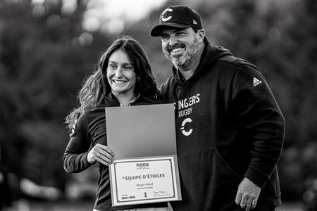 RSEQ 2025 - Rugby F Final Bronze - Concordia vs U. de Montréal - Before & After Match - B&W