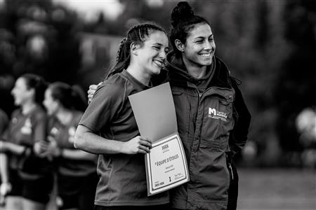 RSEQ 2025 - Rugby F Final Bronze - Concordia vs U. de Montréal - Before & After Match - B&W