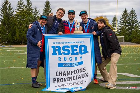 RSEQ 2025 - Rugby M - Finale - ETS vs Université de Montréal - Après Match