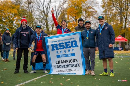 RSEQ 2025 - Rugby M - Finale - ETS vs Université de Montréal - Remise de médailles