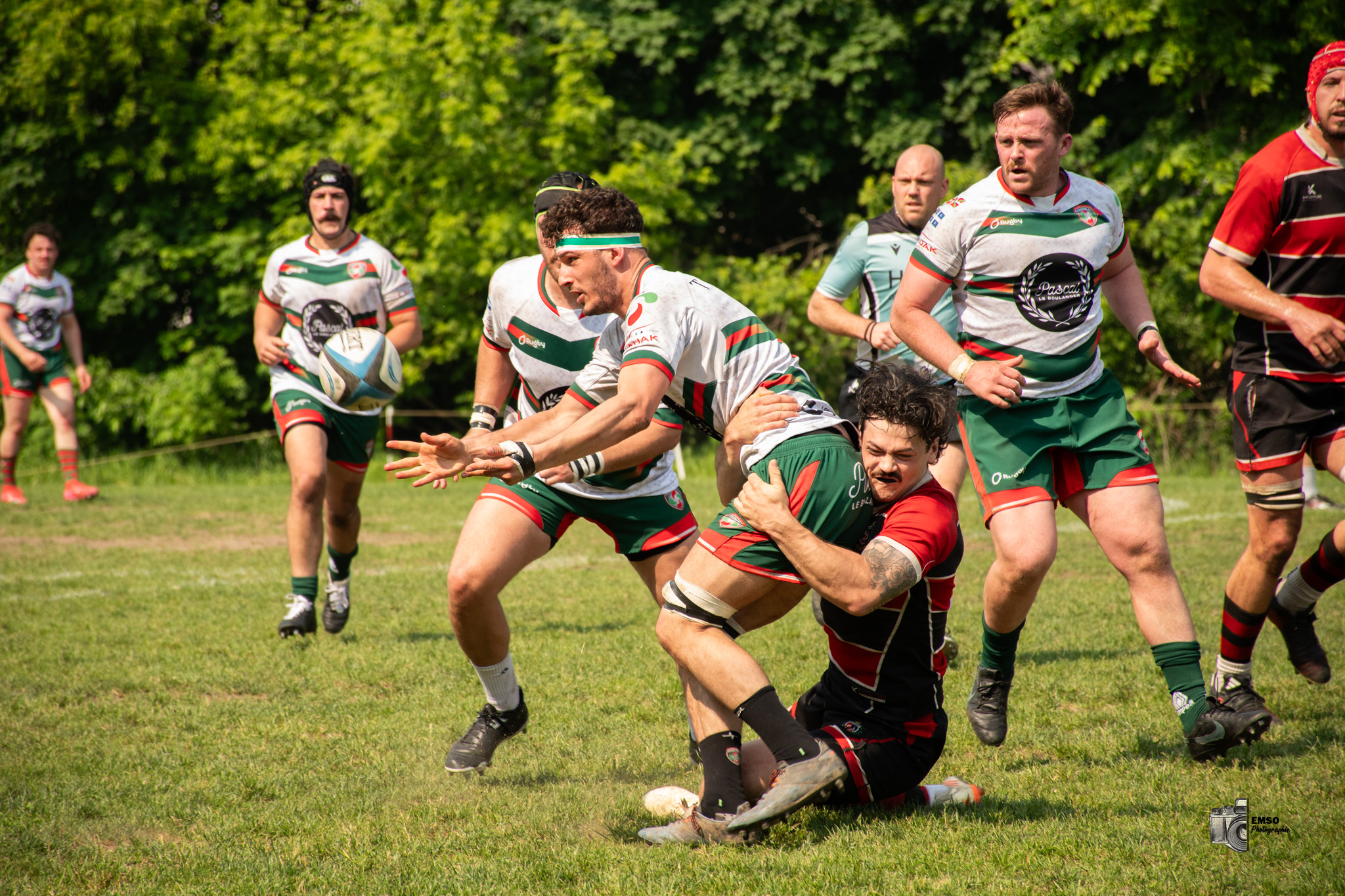 Nicolas DUBÉ MERCIER - Marshall MATHER -  Beaconsfield Rugby Football Club - Rugby Club de Montréal - Rugby - RQ 2025 - SL M - Beaconsfield RFC vs Rugby Club de Montréal (#RQ25SLMBRRM36) Photo by: emso photo | Siuxy Sports 2025-06-07