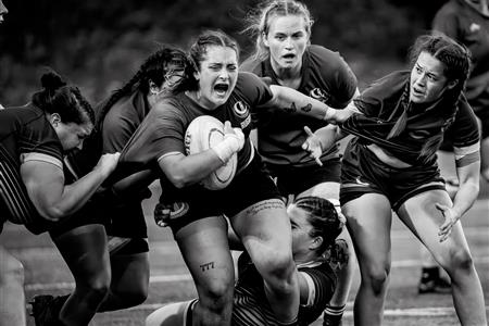 RSEQ 2025 - Rugby F Final Bronze - Concordia vs U. de Montréal - Before & After Match - B&W