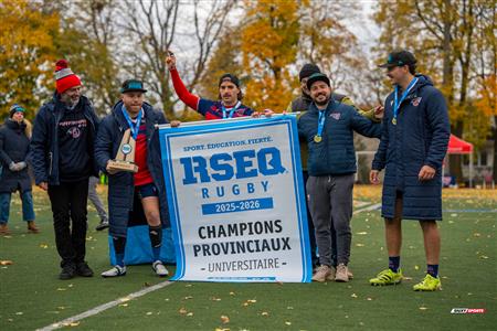 RSEQ 2025 - Rugby M - Finale - ETS vs Université de Montréal - Remise de médailles