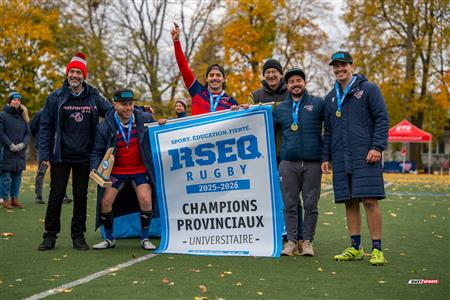RSEQ 2025 - Rugby M - Finale - ETS vs Université de Montréal - Remise de médailles