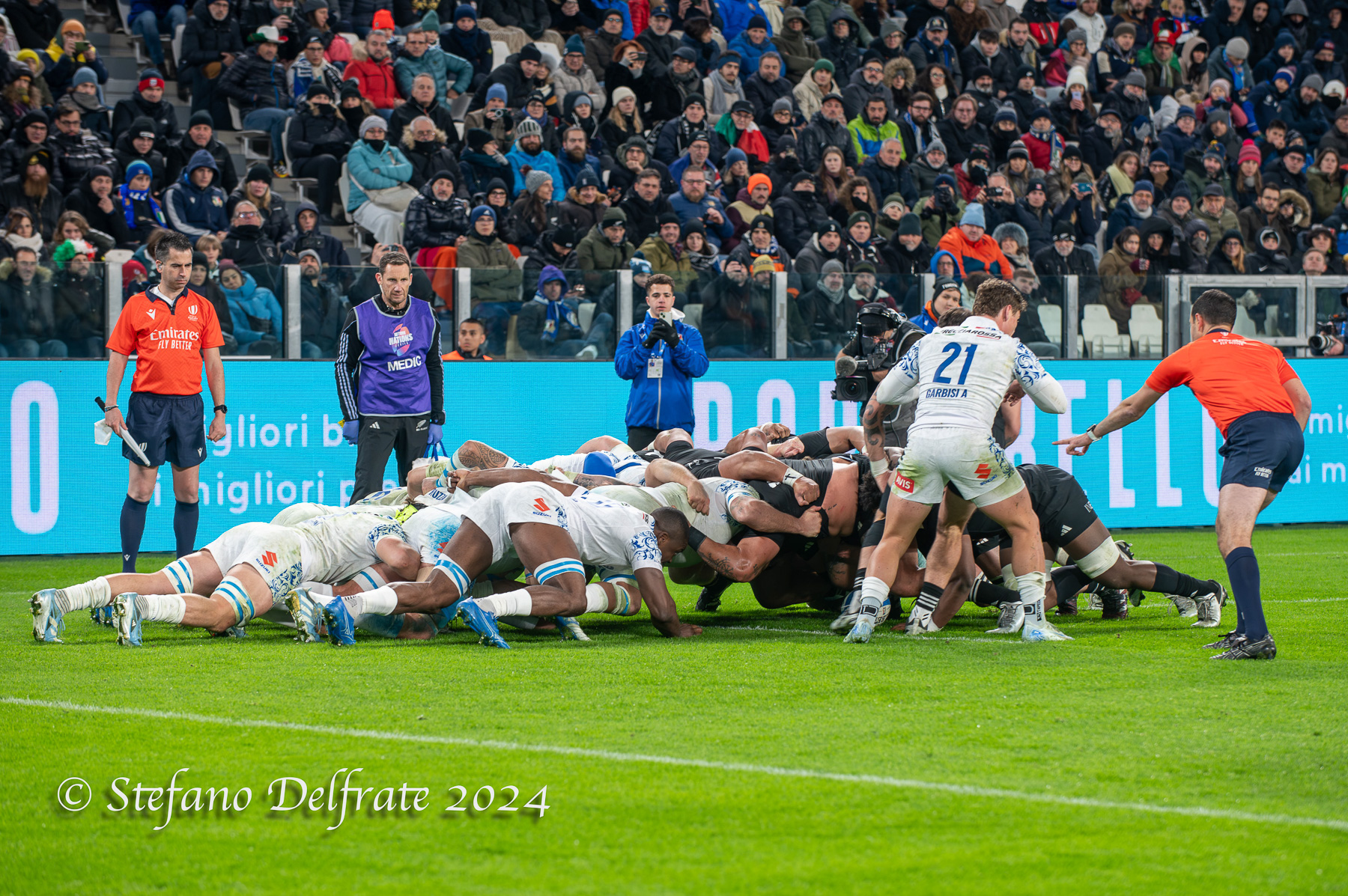  Nazionale di rugby a 15 dell'Italia - New Zealand national rugby union team - Rugby - 2024 Autumn Nations Series - Italia vs All Blacks (#2024AUTITNZ11) Photo by: Stefano Delfrate | Siuxy Sports 2024-11-23