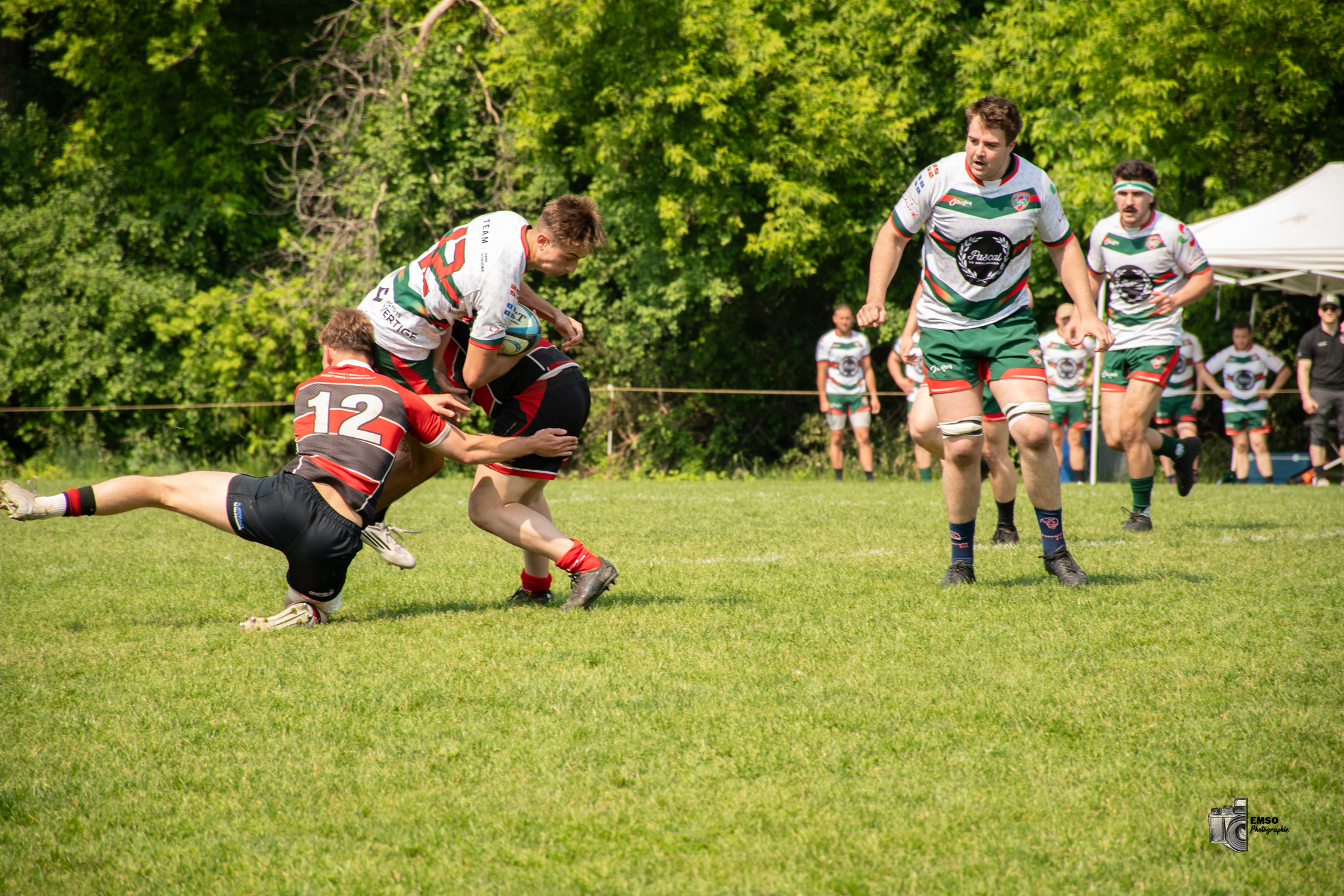Mathéo BERGER - Nicolas POMMIERS -  Beaconsfield Rugby Football Club - Rugby Club de Montréal - Rugby - RQ 2025 - SL M - Beaconsfield RFC vs Rugby Club de Montréal (#RQ25SLMBRRM36) Photo by: emso photo | Siuxy Sports 2025-06-07