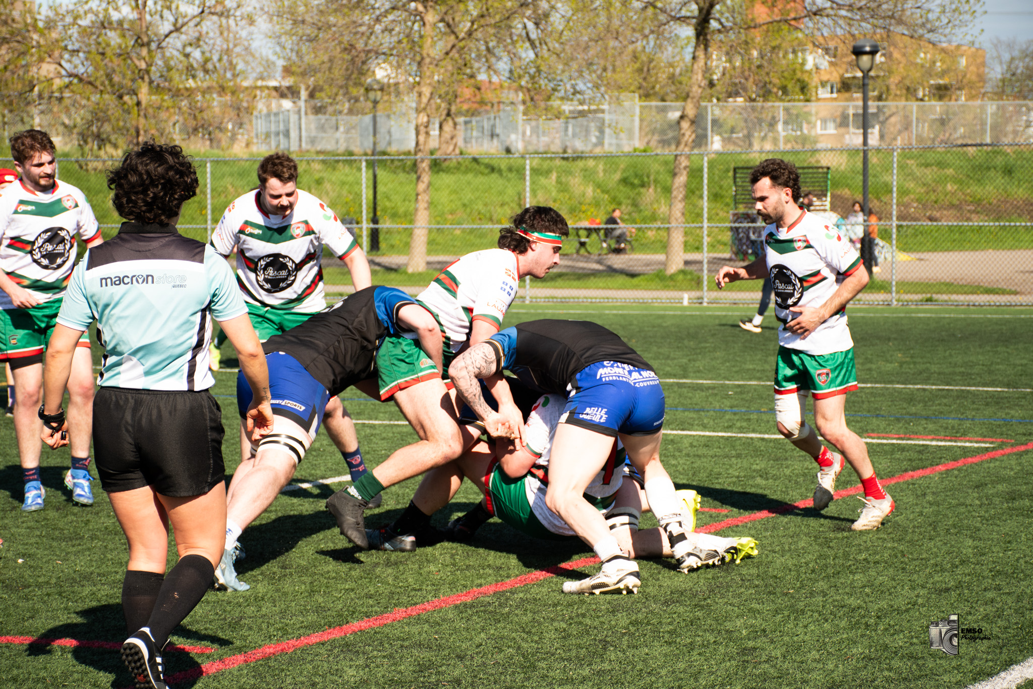 Mathéo BERGER - Ethan CANEVET - Hugo PAILHE -  Parc Olympique Rugby - Rugby Club de Montréal - Rugby - RQ 2025 - SL M - Parc Olympique vs Rugby Club de Montréal (#RQ25SLMPORM5) Photo by: emso photo | Siuxy Sports 2025-05-10