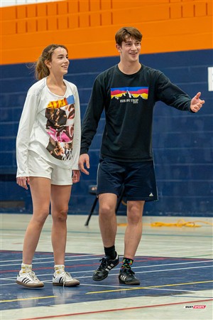 Représentation théâtrale d'avant match - Volleyball