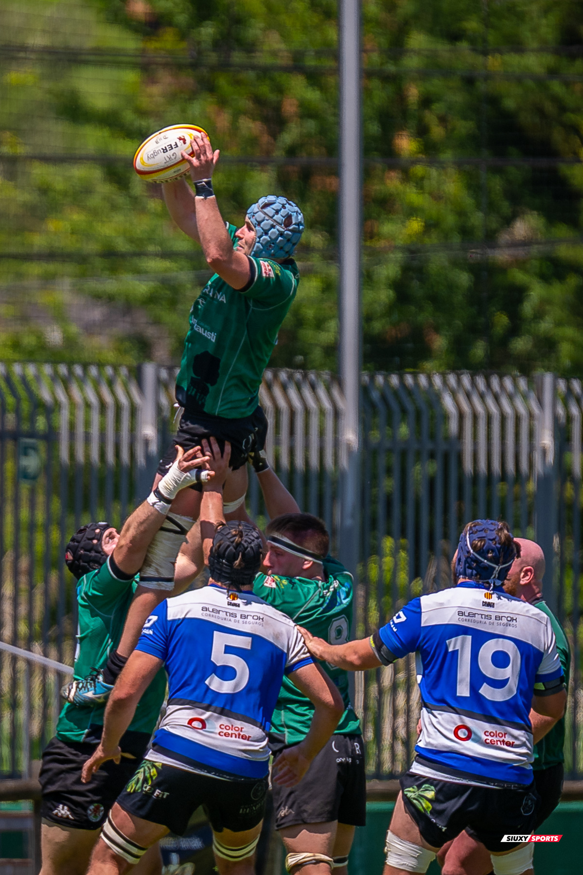  Gernika Rugby Taldea - Club de Rugby Sant Cugat - Rugby - FER 2025 - Sémi Final Ascenso - Gernika (24) vs (11) Sant Cugat (#FER25SFAGRTCRSC) Photo by: Fredy Monfoto | Siuxy Sports 2025-05-18