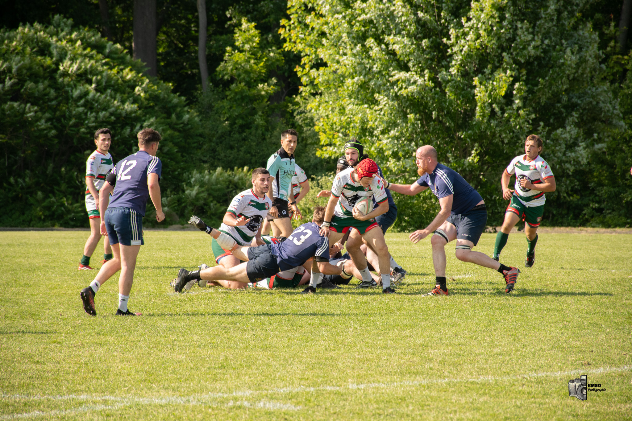 Corentin YUSTE -  Sainte-Anne-de-Bellevue RFC - Rugby Club de Montréal - Rugby - RQ 2025 - SL M - Sainte-Anne-de-Bellevue RFC vs Rugby Club de Montréal (#RQ25SLMSARM56) Photo by: emso photo | Siuxy Sports 2025-06-14