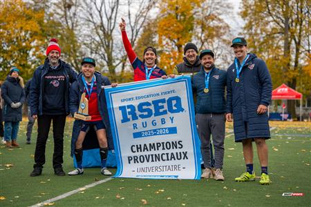 RSEQ 2025 - Rugby M - Finale - ETS vs Université de Montréal - Remise de médailles
