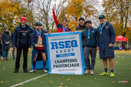 RSEQ 2025 - Rugby M - Finale - ETS vs Université de Montréal - Remise de médailles