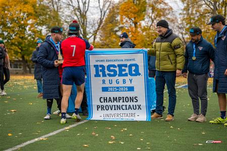 RSEQ 2025 - Rugby M - Finale - ETS vs Université de Montréal - Remise de médailles