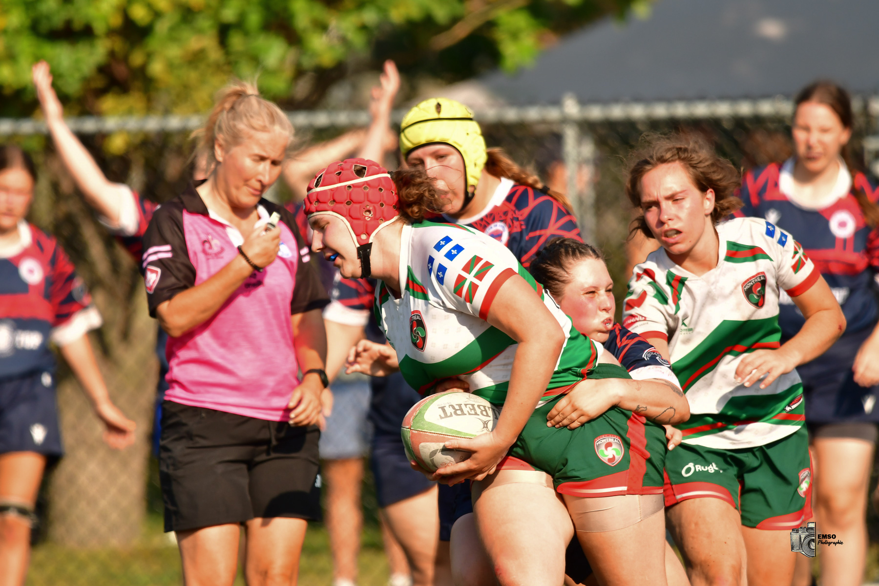 Axelle LE JUGE FAGET -  Rugby Club de Montréal - Braves de Trois-Rivières - Rugby - RQ 2025 - LPR2 F - Demi Finale - RCM (48) vs (14) Braves de Trois-Rivières (#RQ25LP2FRCMB8) Photo by: emso photo | Siuxy Sports 2025-08-09