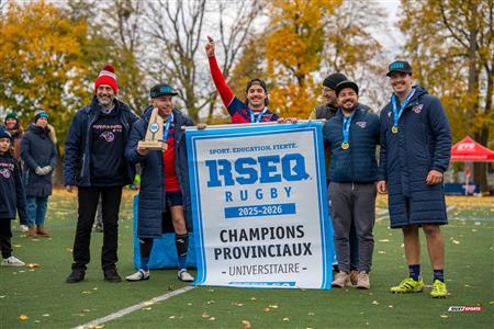 RSEQ 2025 - Rugby M - Finale - ETS vs Université de Montréal - Remise de médailles